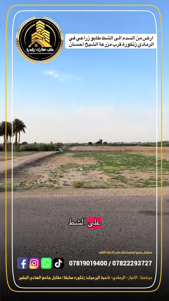 زنكورة الرمادي • من السدة للشط • ٥٫٥ دونم