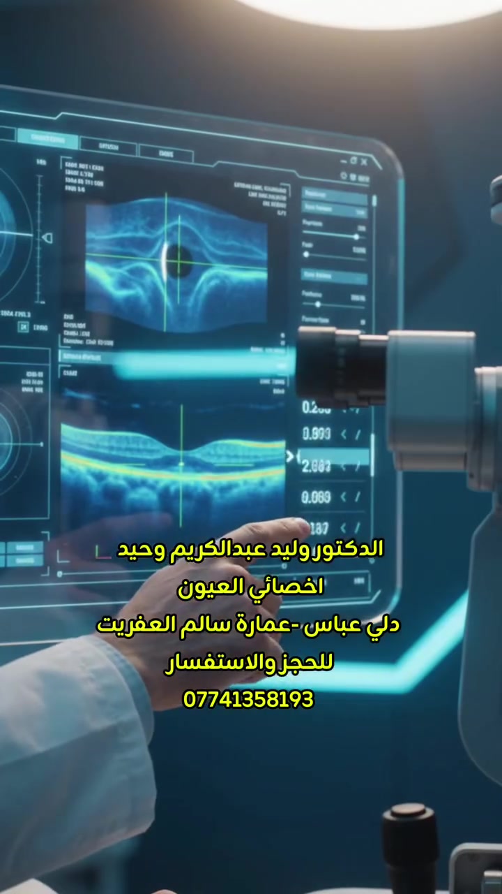 طبيب عيون • فحص نظر • دلي عباس