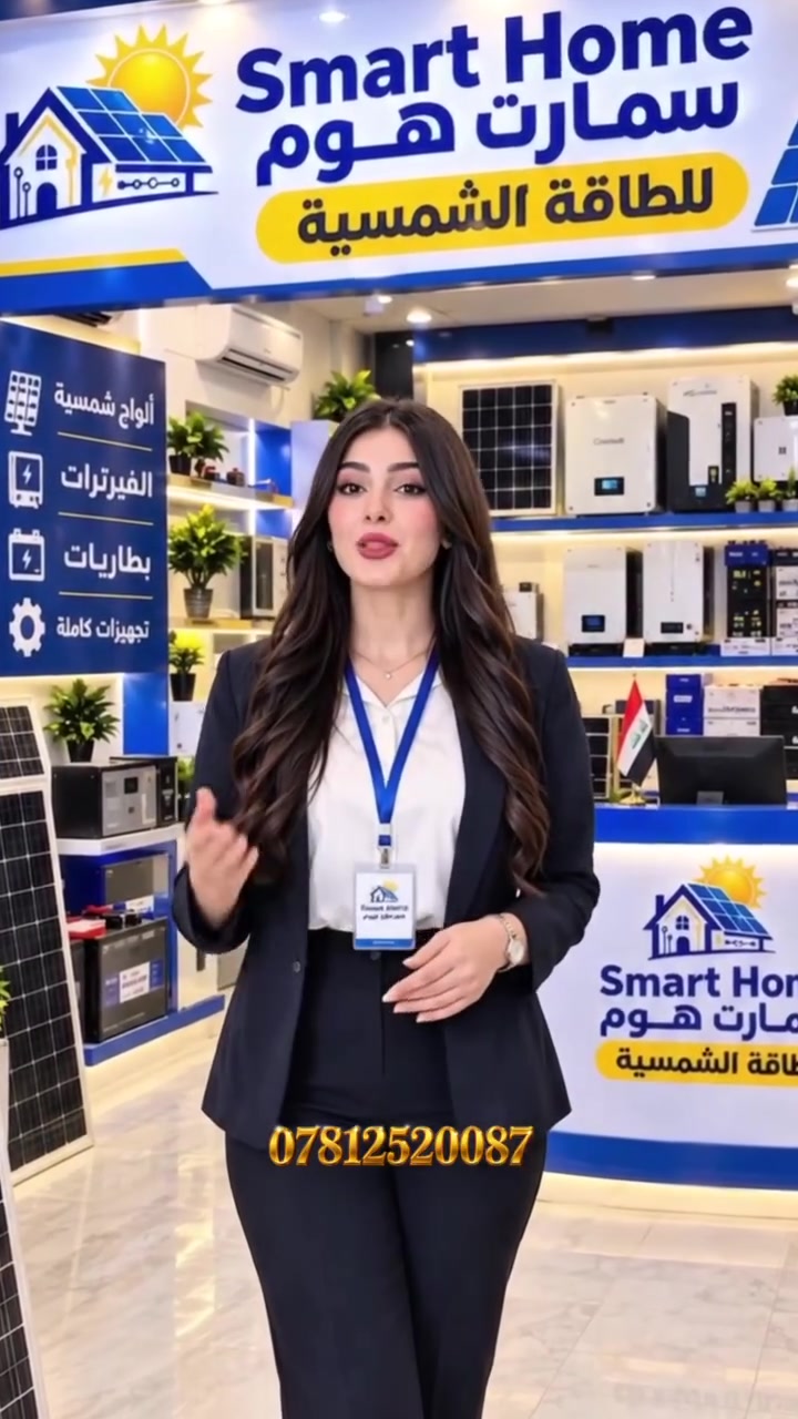 منظومة شمسية هجينة • انفيرتر ٦.٦ كيلو • بطارية ٥ كيلو