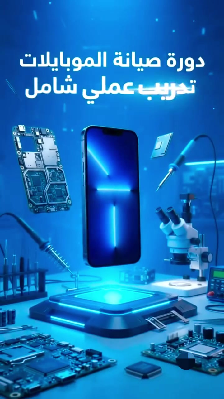 دورة صيانة الموبايلات • هاردوير سوفتوير • شهادة معتمدة