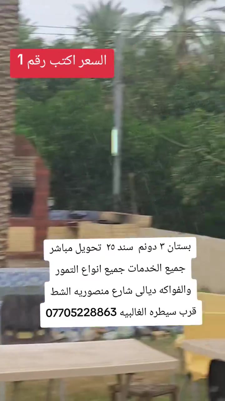 ديالى • بساتين ومزارع • ٣ دونم