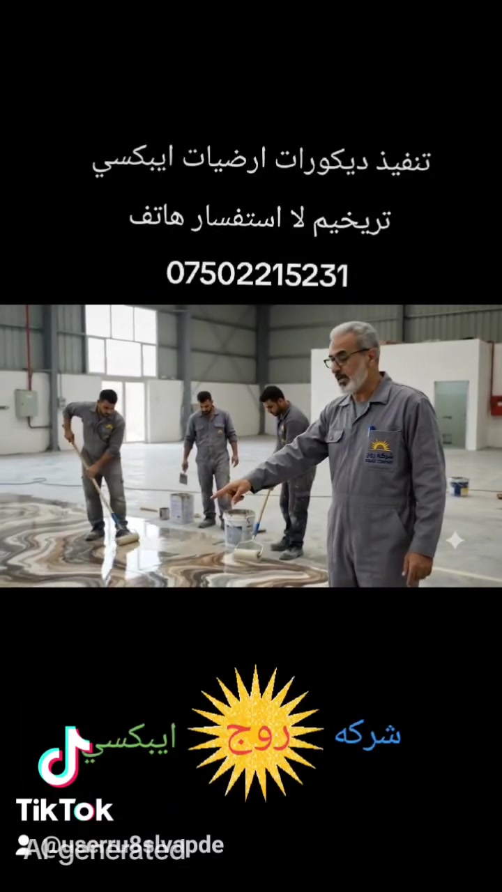 تنفيذ ديكورات ارضيات ايبكسي ميتاليلك تريخيم لا استفسار بخصوص عمال نحنا موجدين في أربيل هاتف ***********
