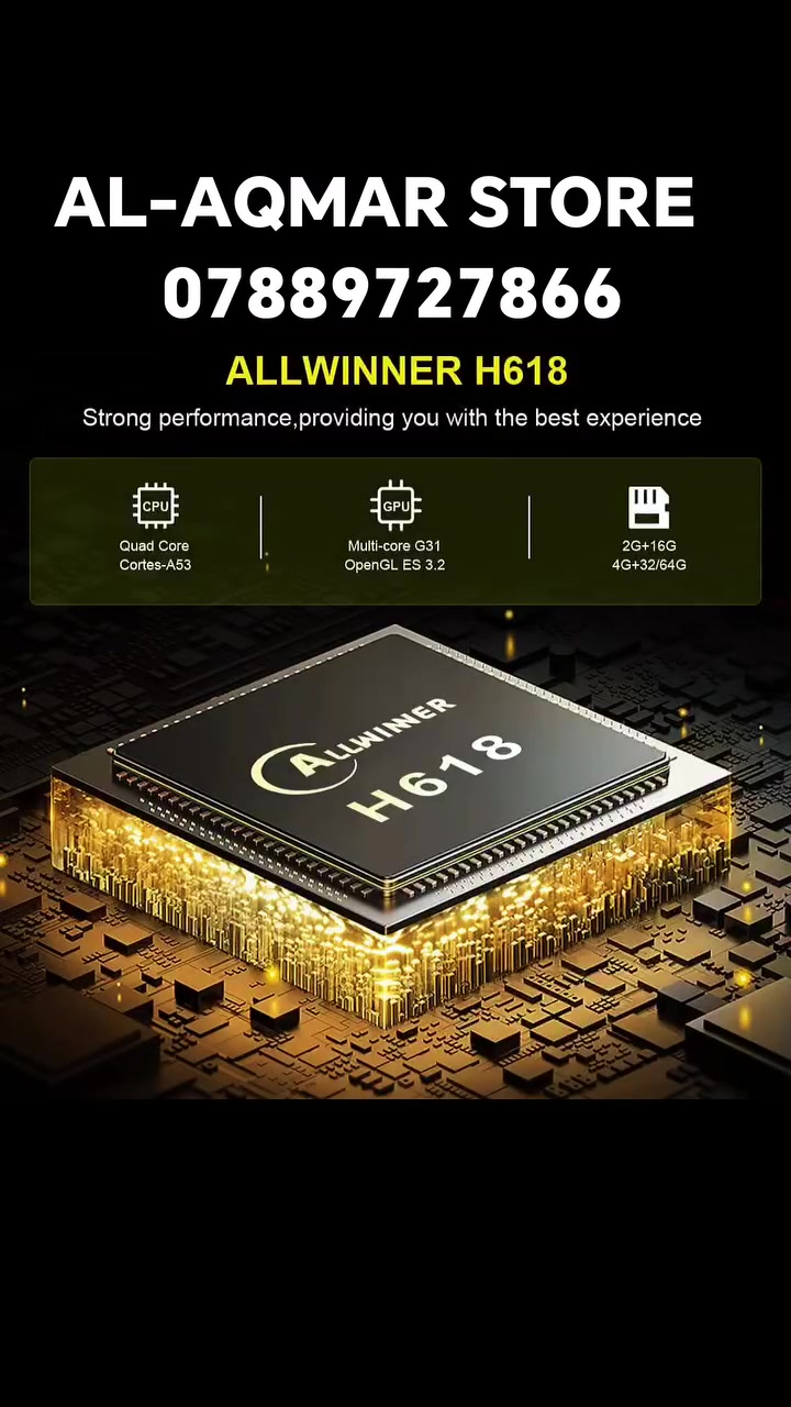 🔥📺 HK1 RBOX H8S – تيفي بوكس 📺🔥

⚙️ المواصفات:
🔹 نظام التشغيل: أندرويد 12
🔹 الذاكرة العشوائية: 2 جيجابايت
🔹 مساحة التخزين: 16 جيجابايت
🔹 المعالج: Allwinner H618
🔹 دعم دقة تصل إلى 6K 🎥
🔹 دعم HDR10+ 🖥️
🔹 واي فاي مزدوج 2.4G / 5G 📶

🛍️ الأقمار ستور | AL-AQMAR STORE
📲 ***********

بغداد حي اور مقابل سوق حي اور (سوق 2000)
الشارع من صباح الخياط الى جامع الفردوس عمارة الساعدي

🚚 توصيل لجميع محافظات العراق 🇮🇶

#تيفي_بوكس #اندرويد_تي_في #الأقمار_ستور #العراق
