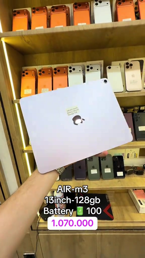 آيباد اير M3 • ١٢٨ • بطارية ١٠٠٪