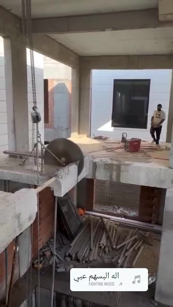 القص الصب الكونكريت بدون هتزاز 
فتحات مصاعد
فتحات دروجه.         ***********
فتحات باب
كص رباطات عامودي وافقي
كص طارمات 
كص جوينات.          نفصل بيت بل نص 
كص بيجات
