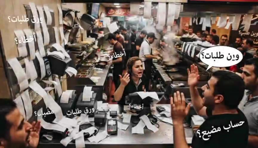 نظام كاشير KSH • نقطة بيع • شاشة مطبخ
