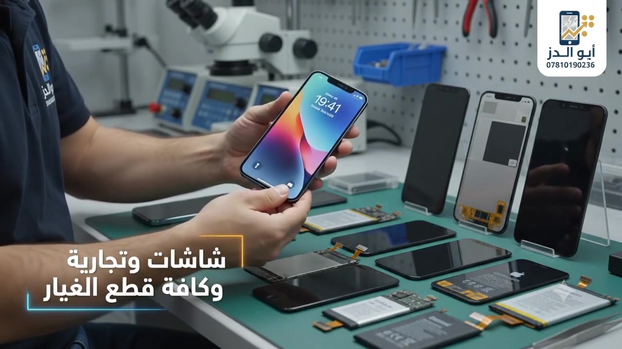 📱 أبو الدّرّ | وجهتك الأولى لكل ما يخص الهواتف الذكية! 🛠️✨
​عندك جهاز مكسور؟ تريد تبيع، تشتري، أو تصلح؟ إحنا بلخدمة !
​🔹 خدماتنا تضمن لك:
​📲 شراء وبيع جميع أنواع الهواتف الذكية بأفضل الأسعار.
​🖥️ تبديل شاشات (أصلية وتجارية) لجميع الموديلات.
​⚙️ صيانة متكاملة وتوفير كافة قطع الغيار الأصلية وبإشراف مختصين.
​🚚 خدمة توصيل سريعة تغطي جميع محافظات العراق.
​لا تشيل هم الصيانة ولا التوصيل.. راجعنا وراحتك علينا!
​📞 للتواصل والطلب: ***********
📍 أبو الدّرّ - اختيارك الموثوق دائماً.
