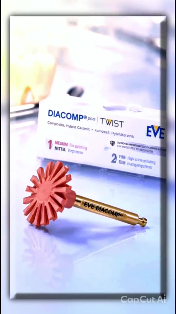 ✨ EVE Diacomp Plus Twist 🇩🇪

إذا تريدون Polishing سريع ولمعة تفرق فعلًا 👌🏻✨
الـ EVE Twist بنظام خطوتين فقط، مرونة عالية تحافظ على الـAnatomy، وبدون مي أو Paste بفضل الـDiamond Particles 🔥

كروب قناة التليكرام ننشر بيه الأسعار والعروض اول بأول

https://t.me/viadentix

للتواصل معنا:
@Alqima_2co
@Alqima_1co
***********
***********

#dental #dentist #fyp fypシ foryou
