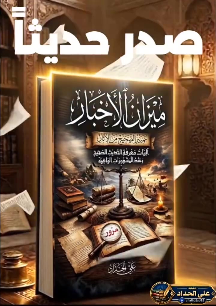 📚 صدر حديثاً... 

ميزان الأخبار لتمييز الصحيح من الآثار

✍️ تأليف: علي الحداد 

كتاب يضع بين يدي القارئ الآليات العلمية لتمييز الصحيح من السقيم، ويعرّفه بالمعايير التي ينبغي اعتمادها عند فحص الروايات ونقدها، ليكون الفرد قادراً على تمييز ما يصح نسبته إلى أهل البيت عليهم السلام مما لا يصح.

ولا يقف الكتاب عند بيان ذلك، بل ينتقل إلى تطبيقها عملياً على جملة من الأخبار والقصص والمقولات المشهورة التي تداولتها الألسن والكتب، مع بيان ما يثبت منها وما لا أصل له، وما لا يصح نسبته إلى المعصومين عليهم السلام.

متوفر الآن في مكتبة القائم عجل الله فرجه الشريف
الكاظمية المقدسة – شارع باب المراد

🚚 يتوفر التوصيل إلى مختلف المناطق

📞 للطلب والاستفسار والتوصيل:
***********
