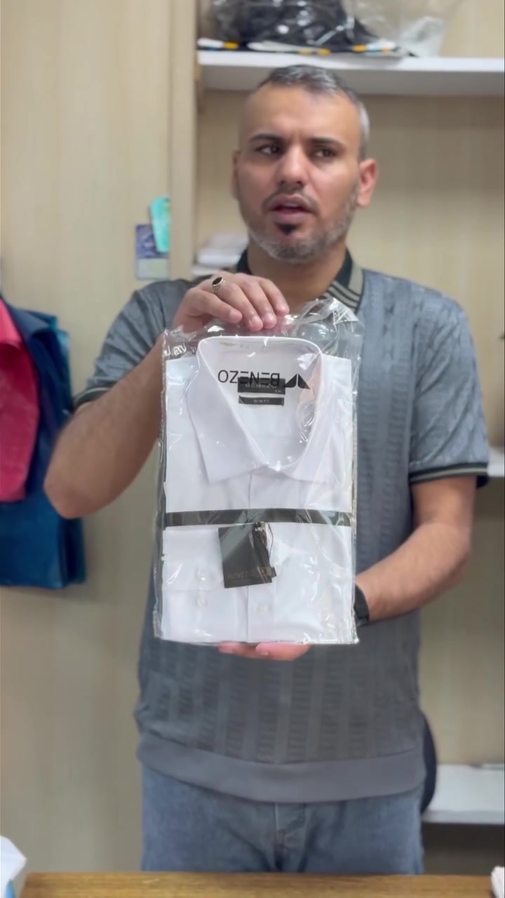 قميص بنزو • مسترة • مقاسات M-3XL