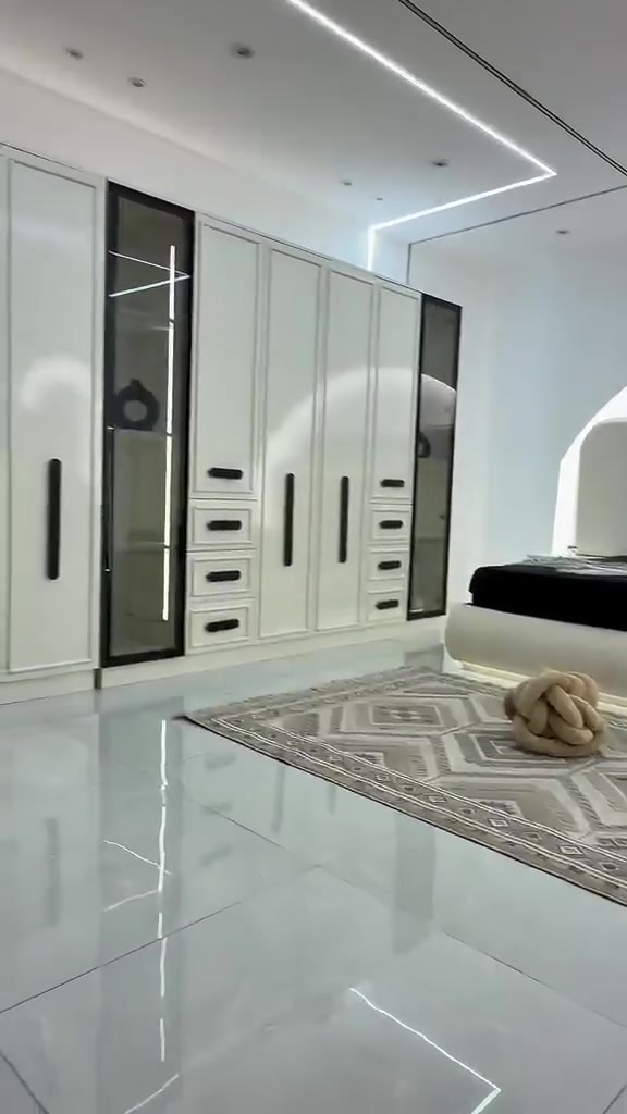 غرفة نوم • تصميم ناعم • الأنوار للأثاث