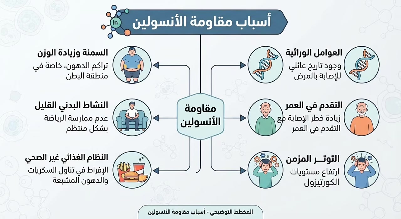 مقاومة الأنسولين • ارتفاع سكر الدم • ابو غريب