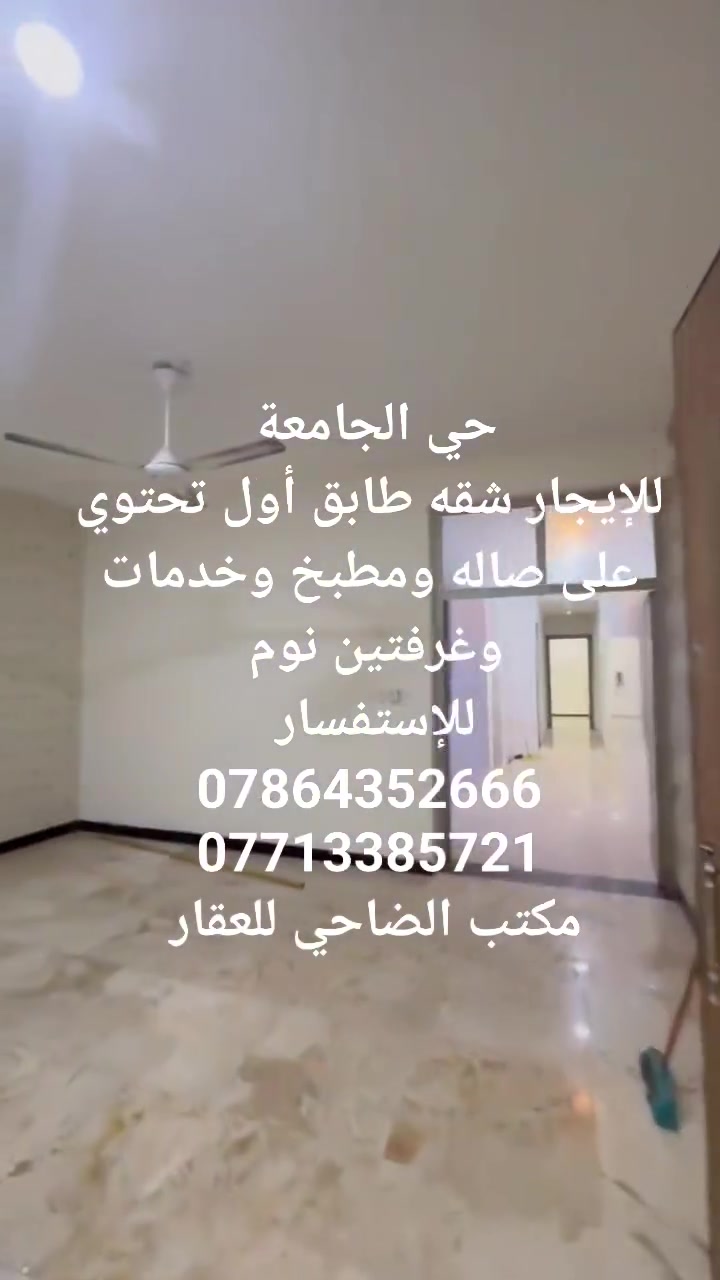 حي الجامعة شارع الربيع • للإيجار • غرفتين