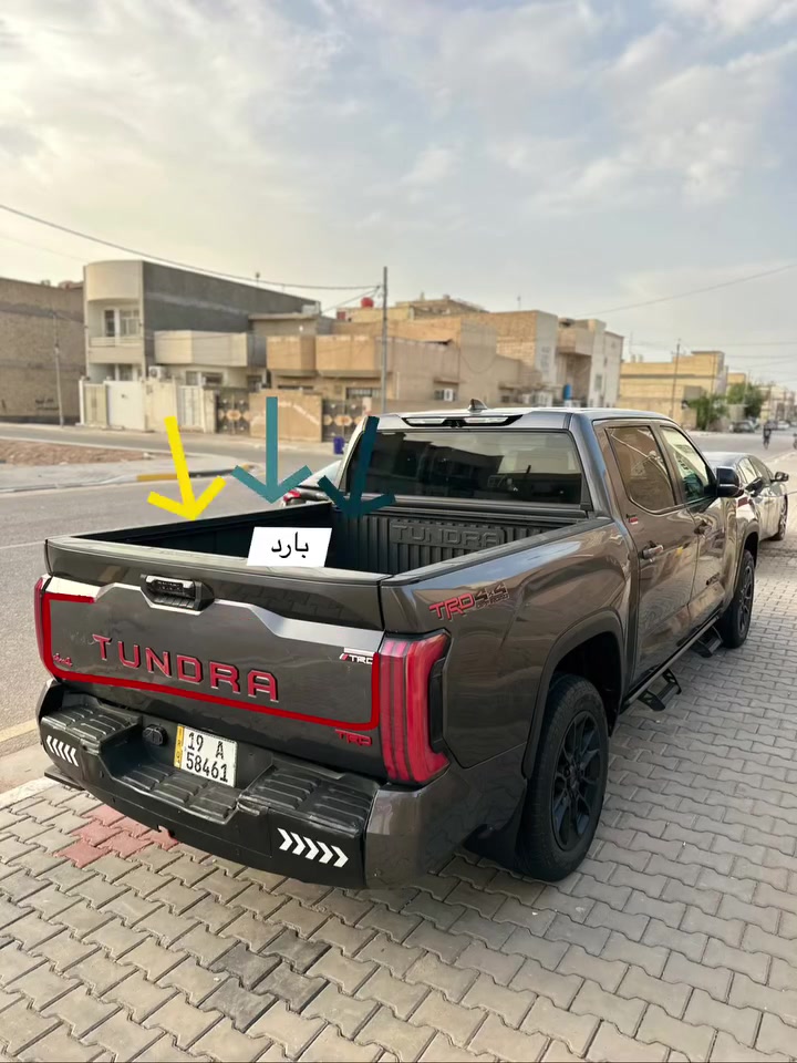 • نوع السيارة: تويوتا تندرا ليميتد
• الموديل: TRD  2024
• نظام الدفع: رباعي 4x4
• ماشيه  19 الف km
•بمحرك 6 سلندر سعة 3.4 لتر، تون تيربو يولد قوة تصل إلى 389 حصاناً.

💎ــسعر✅:: الــرد تلقائــي📮

مواصفات فول
كاميرات 360
كشنات تدفئة وتبريد
•ضرر
باب خلفي تعديل بارد
جملوغ امامي ربع بارد
البنيد مبدل اصلي وكاله ومصبوغ 
ايرباك سليم
رقم كربلاء

•ملاحضه
كلشي شارحلك بل منشور

رقم التواصل 📞***********
***********
