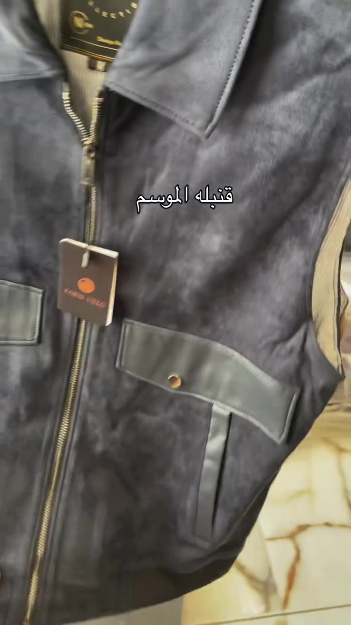 أزياء شعيب • شامو مبطعم جلد • مقاسات M-XXL