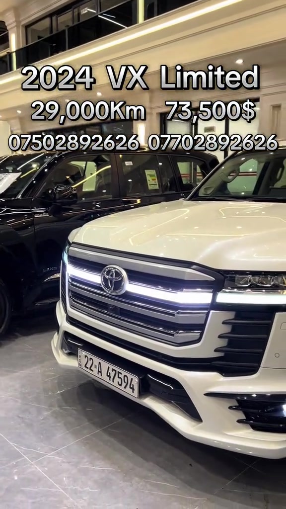 #iran #iraq #kurdistan #erbil #toyota   2024 VX Limited 29,000Km  73,500$       ***********      ***********
