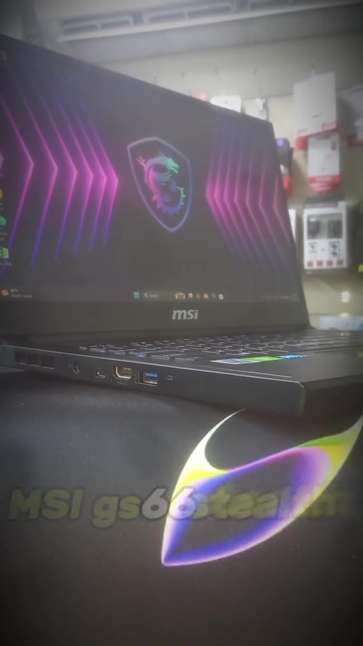 MSI GS66 • RTX ٢٠٧٠ سوبر • شاشة ٢٤٠ هرتز