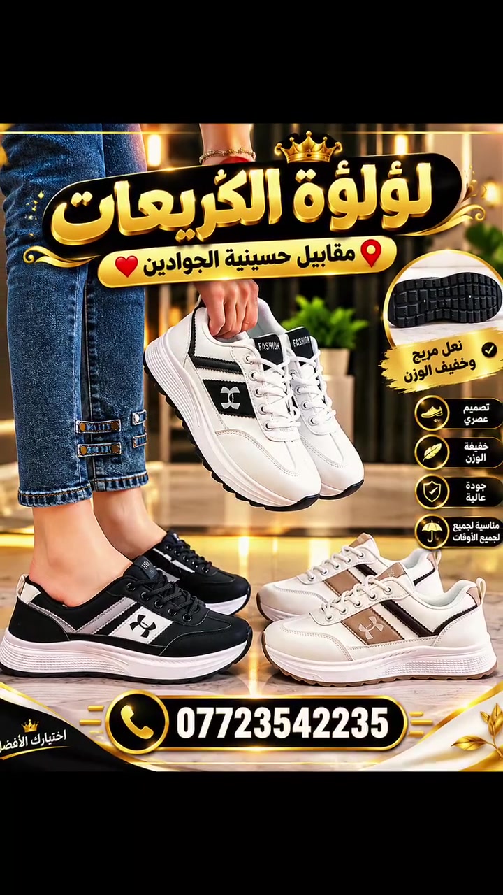 #جديدنا لا ينتهي 💪💪💥💥  متوفر بكل القياسات من 37 38 39 40 41 العنوان بغداد الكريعات مقابيل حسينية الجوادين ❤️ *********** 🌹
