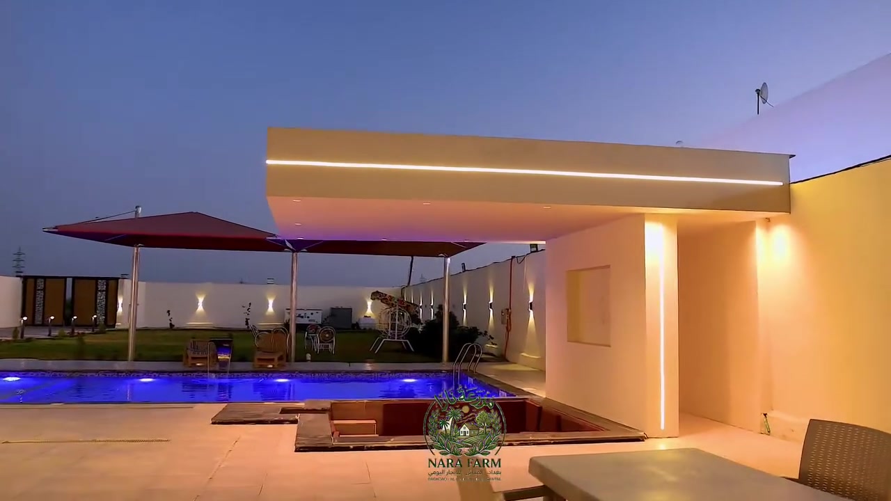 🌴 مزارع نارا | حيث تلتقي الفخامة بالطبيعة 🌴
​هل تبحث عن المكان المثالي لقضاء عطلة نهاية أسبوع لا تُنسى؟ أو تخطط لجمع العائلة والأصدقاء في أجواء خاصة ومليئة بالراحة؟
​"مزرعة نارا" تفتح أبوابها لتمنحكم تجربة استثنائية بعيداً عن صخب المدينة!
​✨ ما يميزنا:
• ​🏊‍♂️ مسابح للكبار والأطفال: مياه معقمة ونظيفة تماماً مع نظام فلترة حديث.
• ​🏡 فيلا فاخرة: صالات مكيفة بالكامل، غرف نوم مجهزة بأعلى مستويات الراحة، ومطبخ متكامل.
• ​🌳 حدائق ومساحات خضراء: جلسات خارجية ساحرة بتصميم مودرن، وجلسات عربية تراثية.
• ​🍢 منطقة شواء (BBQ): مجهزة بالكامل لتستمتعوا بأجمل الأوقات مع عوائلكم.
• ​🎯 منطقة ألعاب: وسائل ترفيهية للكبار والأطفال (بلياردو، طاولة، وألعاب أطفال).
• ​🔒 خصوصية وأمان تام: المزرعة مسوّرة بالكامل وتضمن لكم الخصوصية المطلقة.
​📸 لحظاتكم تستحق أن تُخلّد!
​المزرعة مصممة بزوايا إضاءة وديكورات ساحرة، مثالية لالتقاط أجمل الصور التذكارية وجلسات التصوير الاحترافية.
​📞 للحجز والاستفسار:
• ​📱 رقم الهاتف: [***********]
• ​📍 الموقع: [بغداد قضاءالمدائن منطقة البجامل]

