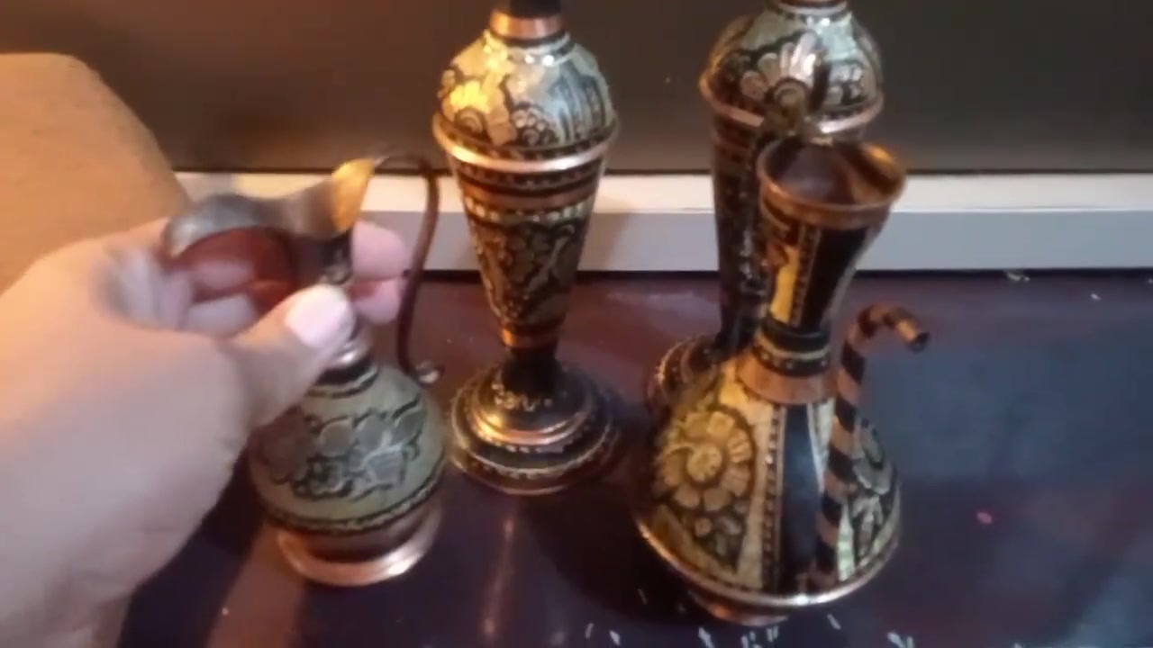 ابريق وشمعدان زوج وفازه
