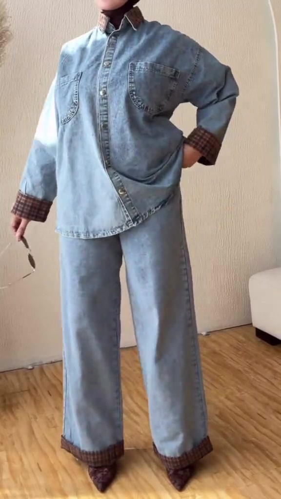 سوت جينز • قماش جينز ثقيل • مقاسات S-XXL