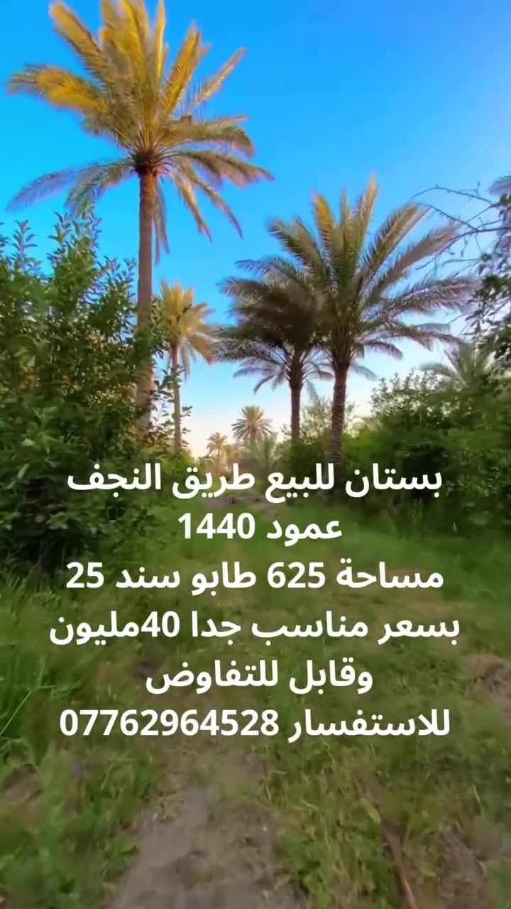 بستان • كربلاء طريق النجف • ٦٢٥م