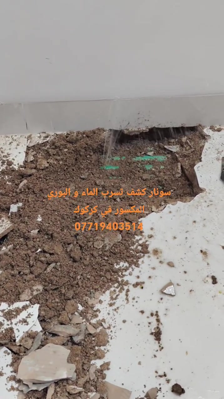 سونار كشف تسرب الماء و البوري المكسور كركوك 
***********واتساب متوفر ***********
سونار كشف تسرب الماء في كركوك
كشف البوري المكسور تحت الكاشي
كشف الرطوبة في السقف والجدران

تحديد مكان التسرب بدون تكسير
أجهزة حديثة ونتائج دقيقة
حل مشاكل الرطوبة والمي المجهولة المصدر

خدمة سريعة داخل كركوك

***********
***********
