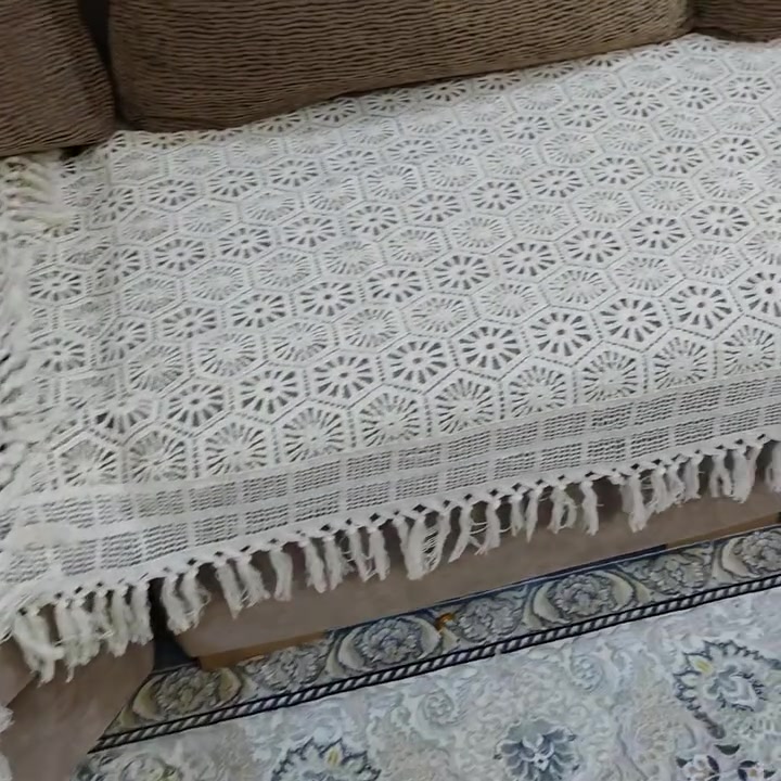 طقم 10 نفر • حياكه سناره • كنب 3+2+1