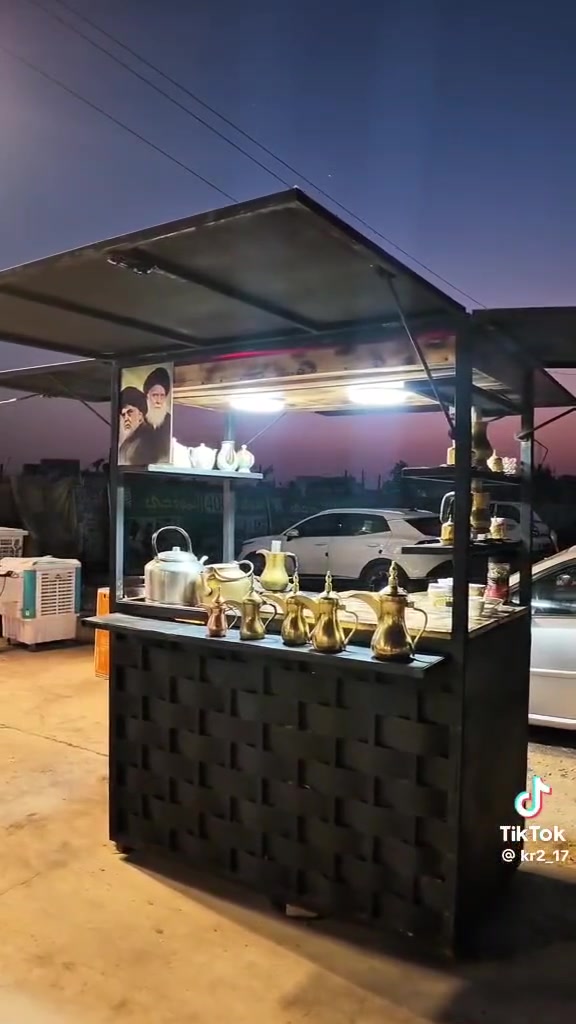 عربانه كهوه وجاي • نضيفه • شكل مميز