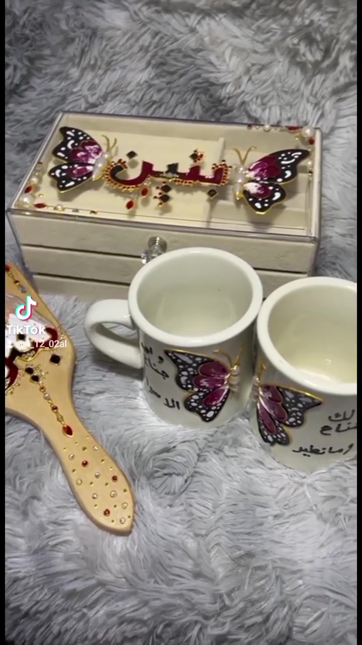 بكج هدايا • شغل يدوي • رسم على الزجاج