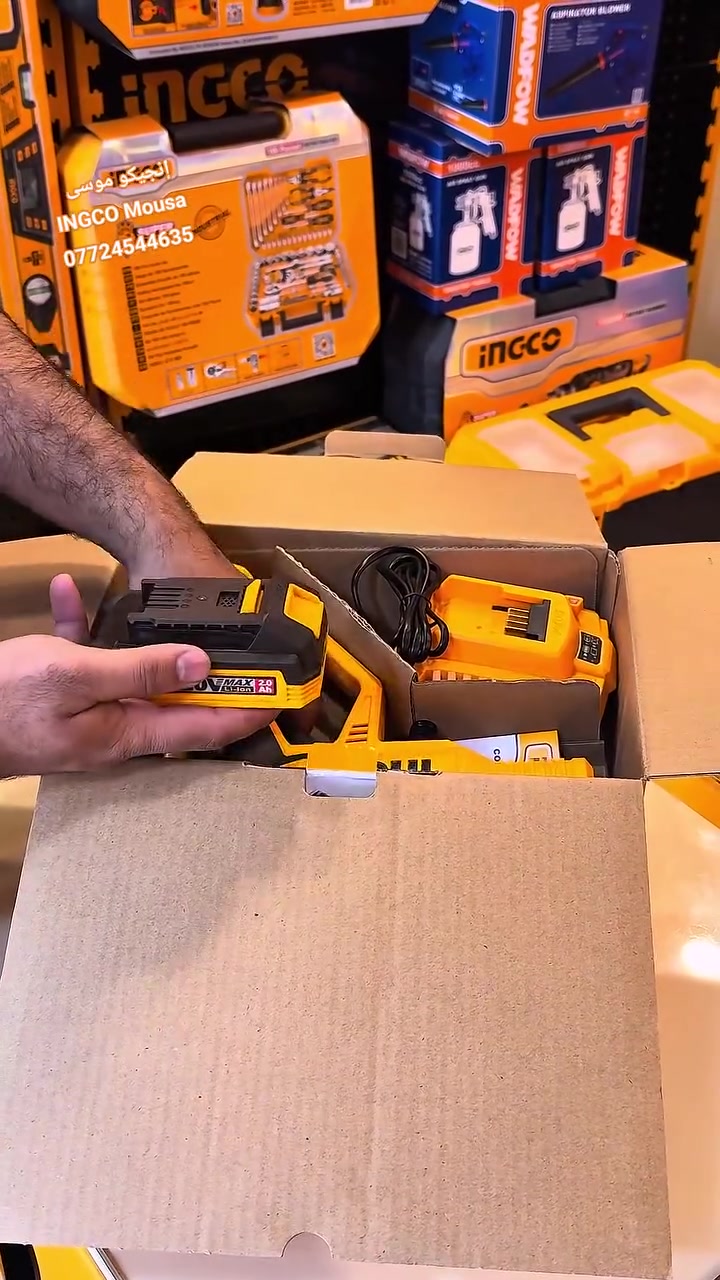 فارة غسل شحن انجيكو ( 20فولت 24.8بار + 2بطارية ) 
السعر 60 الف 🔶️
📩 متوفر الآن... راسلنا دايركت للاستفسار أو الطلب.
واتساب : ***********
العنوان: بغداد / الشعب / شارع عدن / الفلكه الثانيه
🚗 توجد خدمة توصيل لجميع مناطق العراق .
​غايتنا هي راحتكم، ونسعى دائماً لخدمتكم وتوفير الأفضل.

 #فارة #فارة_غسل_شحن #INGCO #عدد_يدوية #معدات_ورش #أدوات_احترافية #نجارة #حدادة #كهربائيات #عدة_صيانة #ورش #Tools
