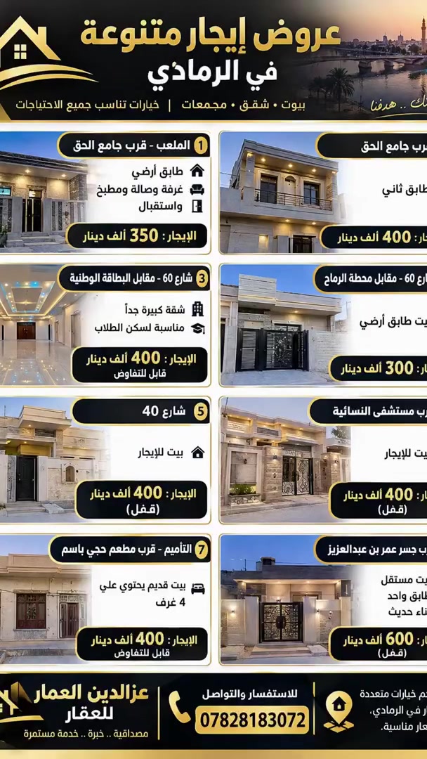 الرمادي • للإيجار • ماكو تفاصيل
