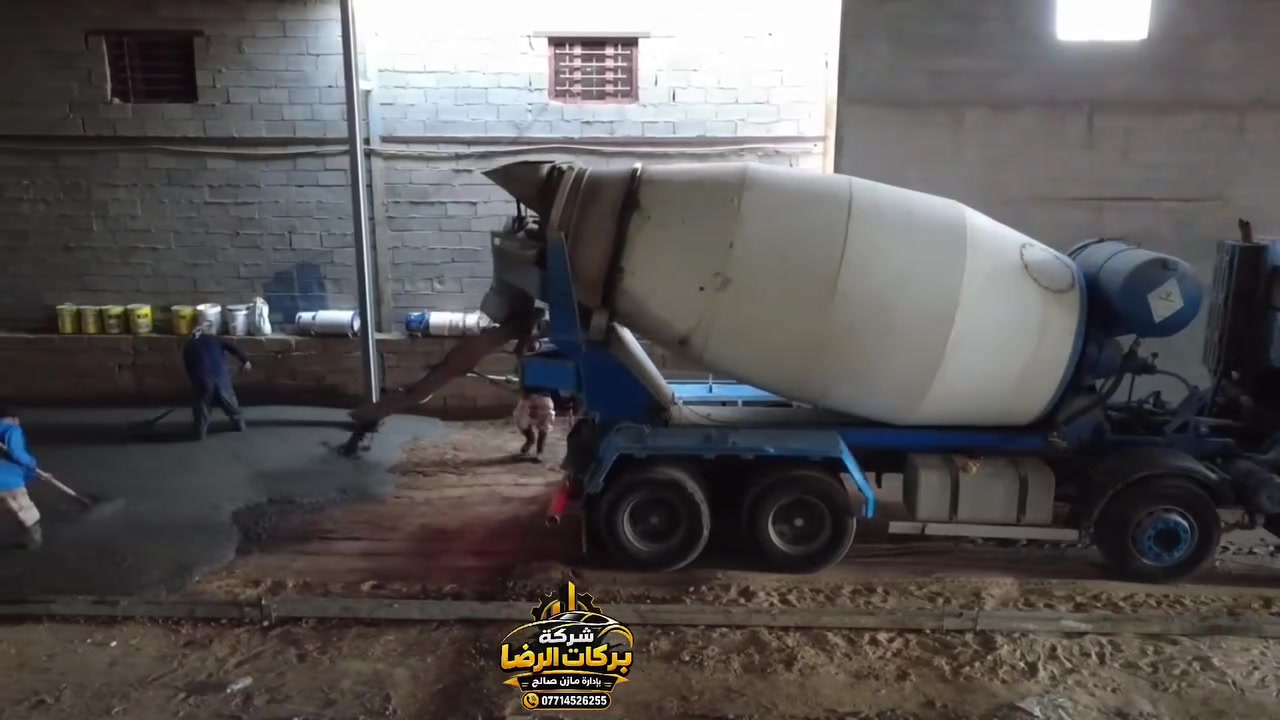 بركات الرضا • بناء بيت • صب جملون