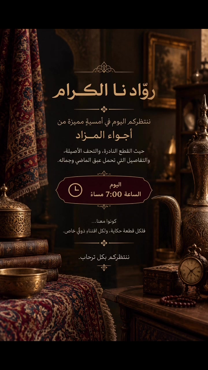 #الباشا_للسجاد_والانتيك #مزاد
