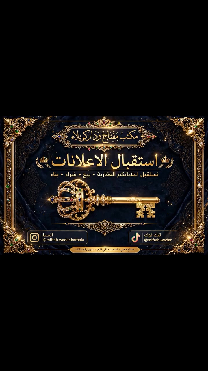 مكتب مفتاح • كربلاء • إعلانات عقارية