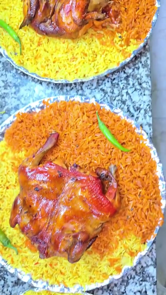 ( مندي دجاج )
نص حبة دجاج 7
حبة دجاج ب 13 
توصيل مجاني داخل السنية
العنوان السنية سوق التجاري توصيل فقط
يتوفر توصيل لديوانية ايضا
*********** اتصال وتساب
