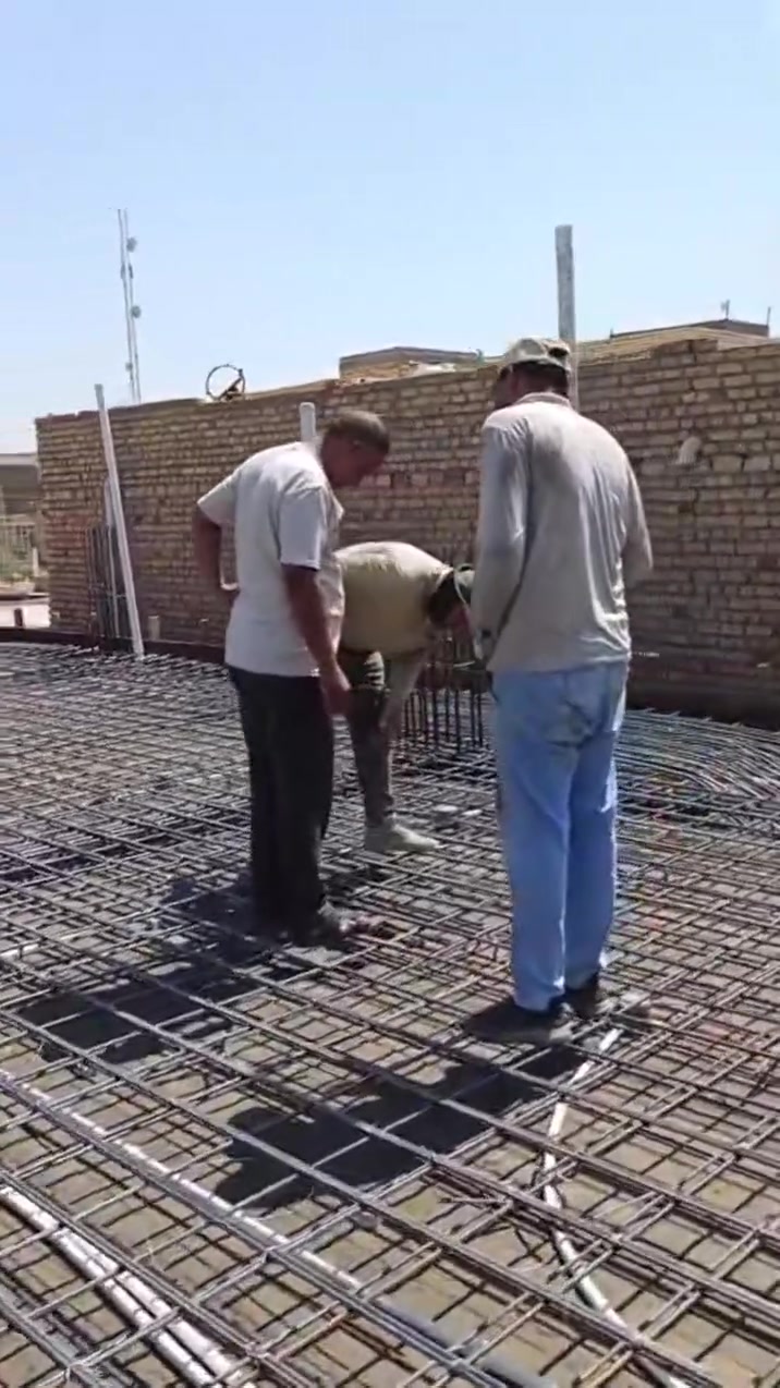 حداد تسليح • رباط شريطي • تسليم مهندس
