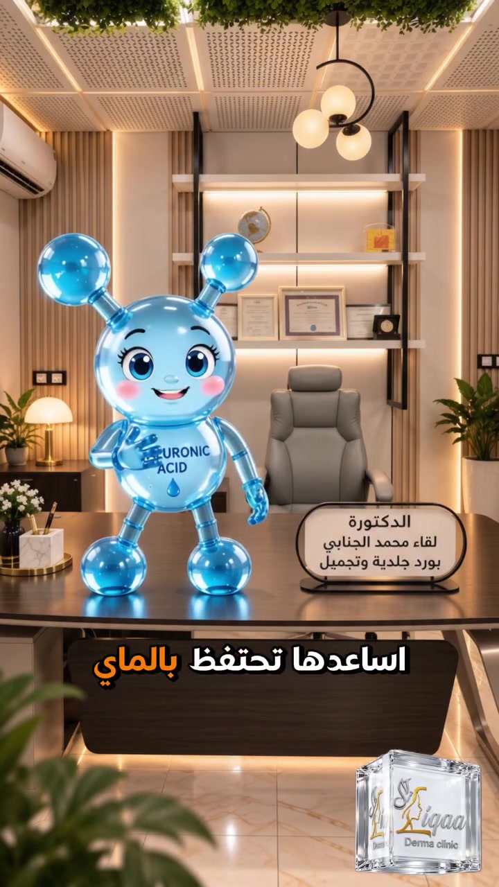 💧 حمض الهيالورونيك  Hyaluronic Acid 
📌شنو دوره بالبشرة؟
📌وشلون يساعد على ترطيبها وتحسين مظهرها؟ ✨
📲تابعوا الفيديو للنهاية واعرفوا التفاصيل والعناية الطبية الصحيحة.

🩺 د. لقاء محمد الجنابي | بورد جلدية وتجميل وليزر
📍 بابل - القاسم - شارع الفلكة - مجمع درة الطبي
🕒 3:30 عصراً | الجمعة 9:00 صباحاً
📞 العيادة: ***********
📞 الليزر: ***********

#بابل #القاسم #جلدية_وتجميل #حمض_الهيالورونيك #صحة_البشرة
