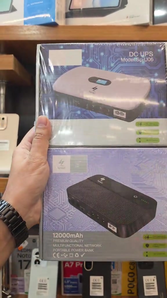ups للراوتر  من speed بسعتين بطارية 12000mAh 8000mAh بضمان ١٢ شهر 🛒 كل منتجاتنا: www.telephony-store.com 💳 الطلب بالتقسيط عبر سوبر كي: app.gini.iq/deeplink/telephonycenter 📍 العنوان: المنصور، الشارع الرئيسي، مقابل جامع الرحمن، قرب مرمره سنتر 📞 *********** - *********** ⏱ أوقات العمل: السبت–الخميس: 10ص–12م الجمعة: 4م–11م 🛵 توصيل متوفر داخل بغداد والمحافظات 📱 تابعونا: فيسبوك | انستغرام | تيك توك | تلكرام @telephone.iraq
