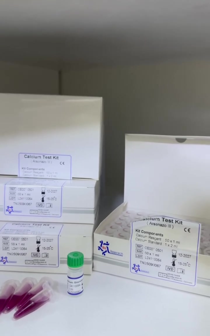 ✨ دقة وجودة تثق بيها مختبرك!
Calcium Test Kit 🧪
نتائج موثوقة وأداء يعتمد عليه 🔬

📩 متوفر الآن — للتفاصيل والطلب راسلونا.
***********

#Calcium #Laboratory #DiagnosticKits #مختبرات #تحاليل_طبية
 #مختبرات #مستشفيات #تحليلات #مختبرات_طبية #مستشفى #بغداد #تحليلات_مرضية #تحليلات_مرضية🔬 #مختبرات_طبيه #Bioresearch #شعب_الصيني_ماله_حل😂😂
