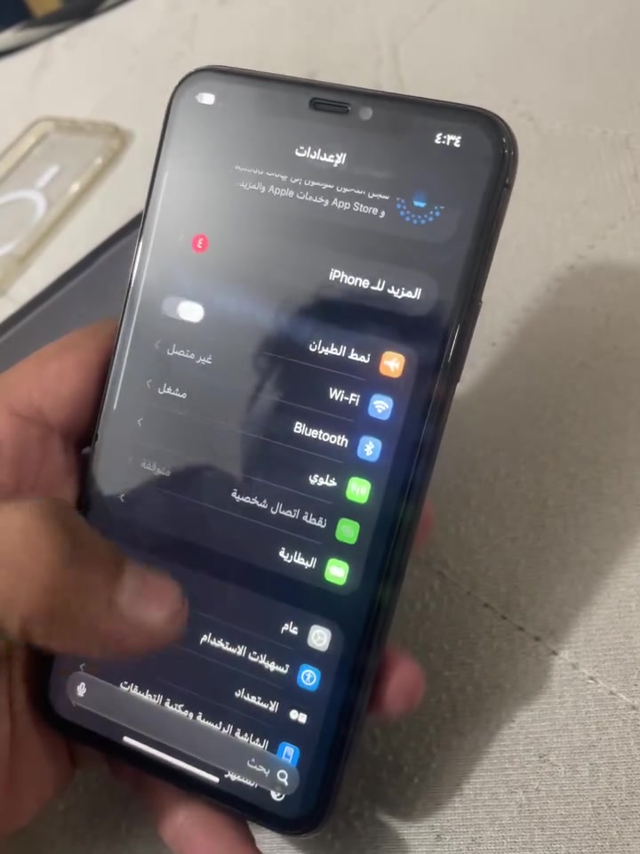 آيفون ١١ برو ماكس • ٦٤ غ.ب. • بطارية ١٠٠٪
