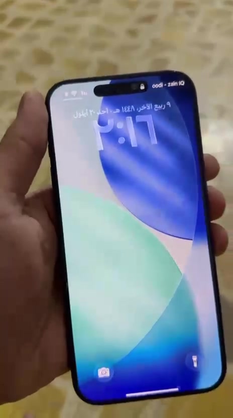 17برو ماكس للبيع السعر 1و 700 وخمسين ***********

نص مكتوب في الصور:
- ٢:١٧
- حول
- الاسم
- < iPhone
- إصدار iOS
- < 26.5.1
- اسم الطراز
- iPhone 17 Pro Max
- رقم الطراز
- MFYP4ZA/A
- الرقم التسلسلي
- JG69Y730DG
- الضمان المحدود
- تاريخ انتهاء الصلاحية ٢٠٢٧/٢/٥ <
- الأغاني
- الفيديوهات
- ٤٧٨
- الصور
- ٣,٠٣٩
- التطبيقات
- ٢٧
- ٢:١٨ حالة البطارية حالة البطارية عادية تعمل بطارية iPhone هذه على النحو المتوقع. حول البطارية والضمان... الحد الأقصى للقدرة ٩٨٪ هذا قياس لقدرة البطارية مقارنة بقدرتها عندما كانت جديدة. قد تتسبب القدرة المنخفضة بتقليل ساعات الاستخدام بين عملية الشحن والأخرى. عدد الدورات ٢٤٠ هذا هو عدد مرات استهلاك iPhone لققدرة البطارية. معرفة المزيد... تاريخ التصنيع تشرين الثاني ٢٠٢٥ أول استخدام شباط ٢٠٢٦