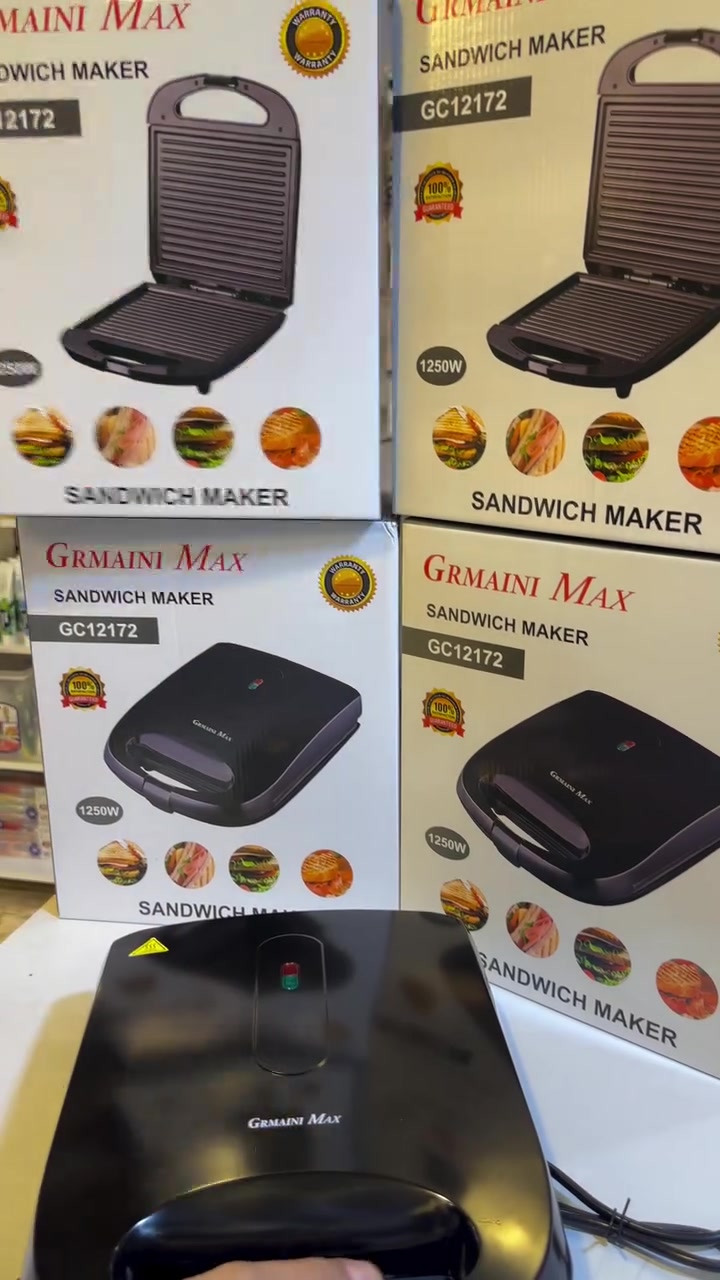 �🔥 صانعة الساندويچ GRMAIN I MAX 🔥🥪

حضّر ألذ الساندويچات بوقت قياسي وبكل سهولة 😍
⚡ قدرة 1250 واط
✨ تصميم أنيق وعملي
🥪 مناسبة للساندويچات والتوست والعديد من الوصفات
🌡️ تسخين سريع وحرارة متوزعة بشكل متساوي
🛡️ مع ضمان

📍 مجمع الأوربي
📞 للطلب والاستفسار: ***********
🚚 توصيل متوفر لجميع المحافظات 
GRMAIN I MAX — جودة وسهولة بكل وجبة ❤️
