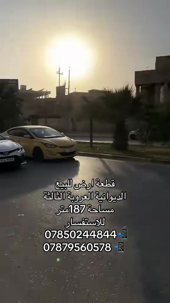 أرض • الديوانية العروبة الثالثة • ١٨٧م