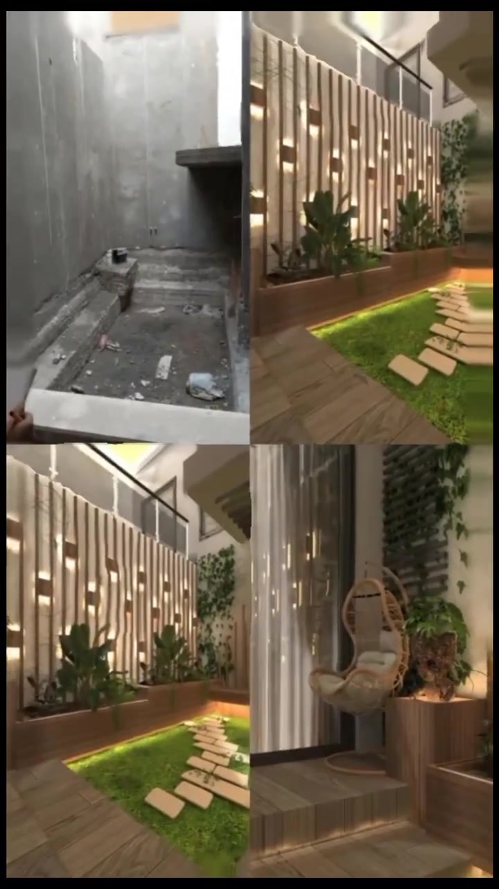 سما العمارة • تصميم حديقة داخلية • الحلة