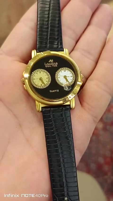 ساعة لورين ….. Lauren watch
الصناعه : ياباني اصلي 
الحركه : كوارتز  ( دبل ماكنه ) 
المواصفات :
كالجديد لوك تقريبا .. مخزن لسنة 2015
طلاء ذهب  :  22 K
سير جلد طبيعي 
القطر : 38 - 39  m 
السعر : 120 الف فقط 
التوصيل : مجاني لكافة انحاء العراق
التواصل : 
خاص ( ماسنجر ) 
او .. واتساب مباشر  ***********

#البصراوي 
#للساعات 
#اختيارك 
#الامثل
