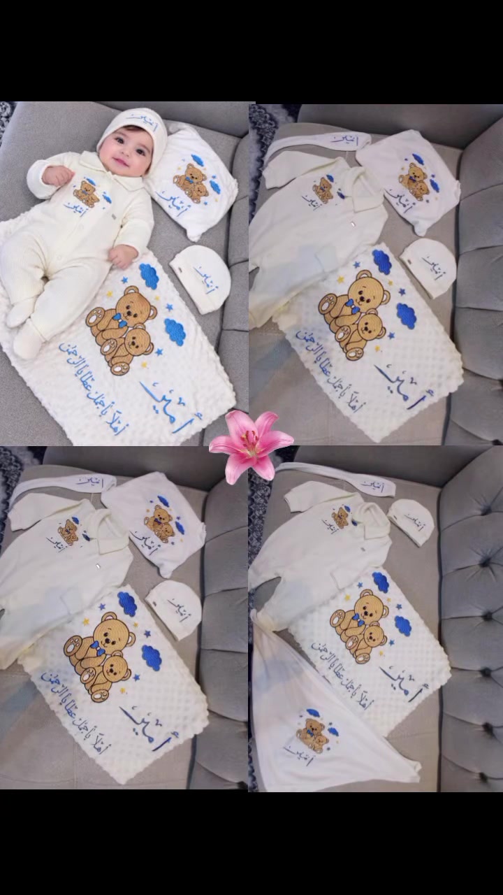 �✨ أمير… منذ اللحظة الأولى، له حكاية مختلفة. ✨👶🏻

اسمٌ يحمل الهيبة،
وتفاصيل صُممت لتليق به… 🤍

تطريز اسم أمير على ملابسه الأولى،
بأناقة ناعمة وفخامة تخلّي كل غرزة تحچي عن حب كبير 🩵🧵

أول ملابسه… أول تفاصيله… وأجمل ذكرى تبقى. 👑🤍

#أمير 🧸 #تطريز_بيبي #ملابس
