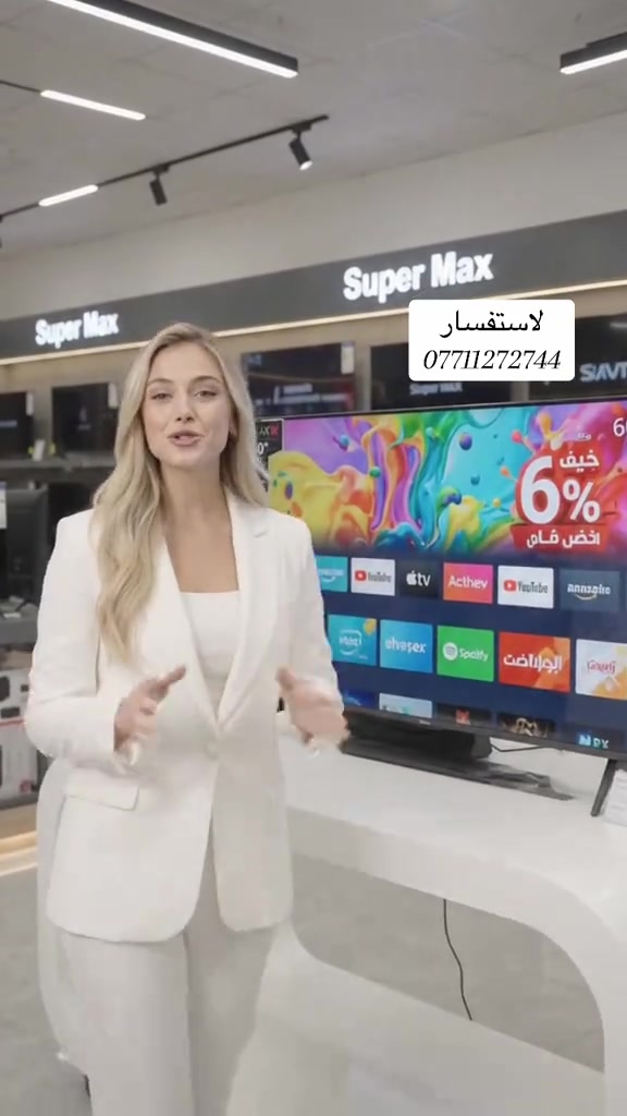 شاشة 60 • سمارت 4K • دبل ريموت