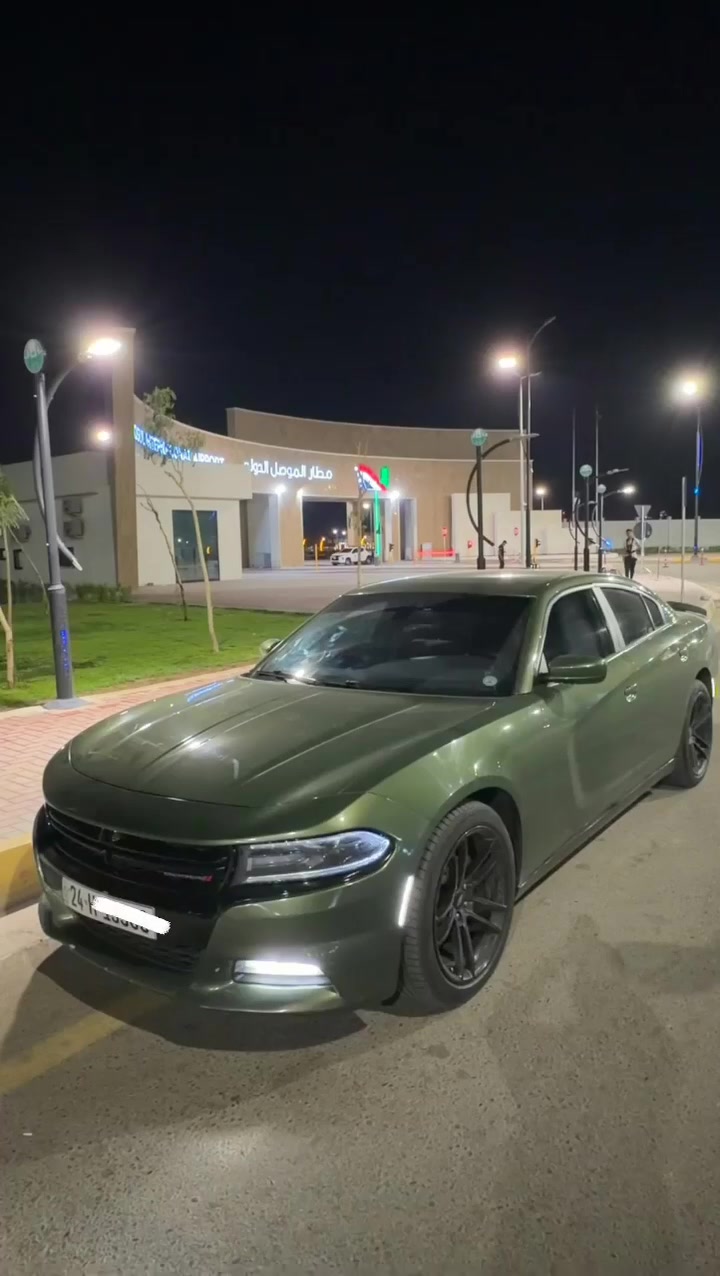 تشارجر ٢٠٢٠ • أخضر زيتي • ضرر خلفي