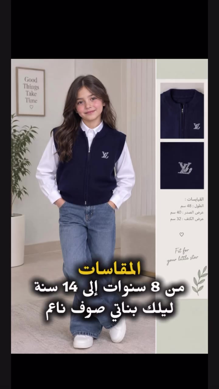 ليلك بناتي • صوف ناعم • ٨-١٤ سنة
